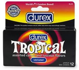 Durex Tropical 12 Pack Flavored Condom