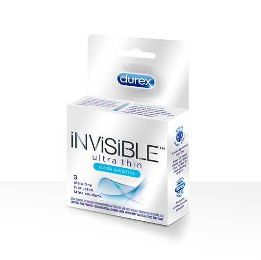 Durex Invisible 3pk Condom
