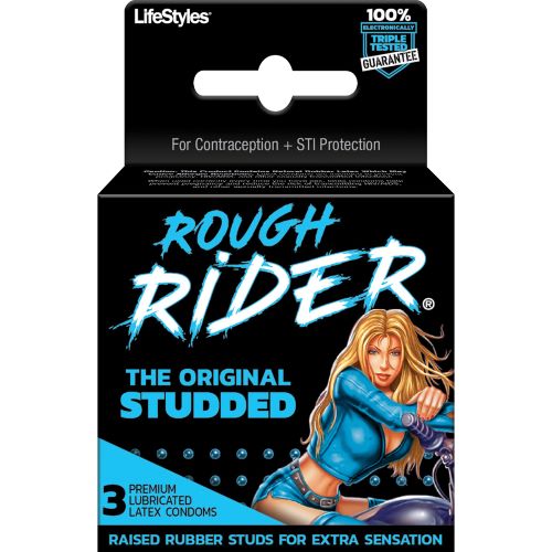 Rough Rider Studded 3pk Condom