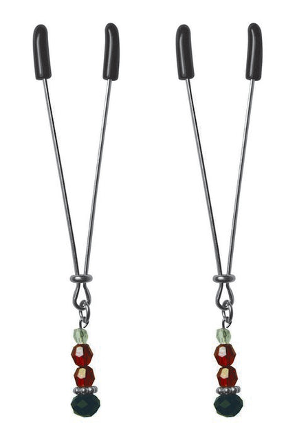 Sex & Mischief Nipple Clips Ruby Black