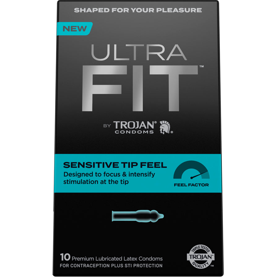 Trojan Ultrafit Sensitive Tip 10ct Condoms