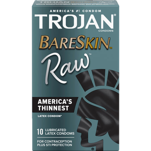 Trojan Bareskin Raw 10ct  Condom