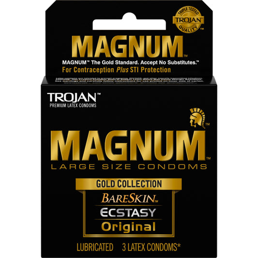 Trojan Magnum Gold Collection 3pk Condom