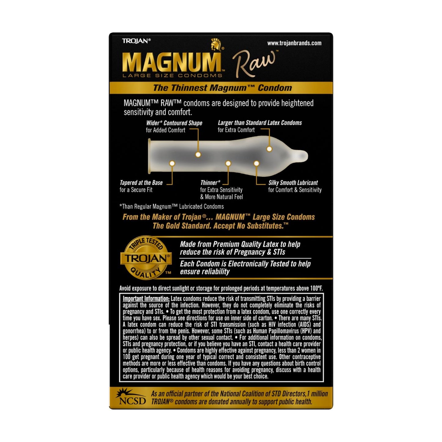 Trojan Magnum Raw 10 Pack  Condom