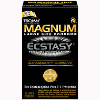 Trojan Magnum Ecstasy Ultrasmooth Lubricated 10pk Condom