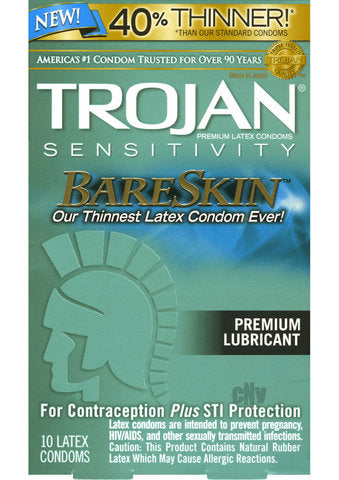 Trojan Bare Skin 10 Pack Condom