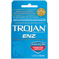 Trojan Enz Spermicidal 3pk Condom