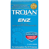 Trojan Enz Spermicidal 12 Pack Condom