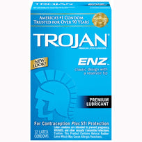 Trojan Enz Lubricated 12 Pk Condom