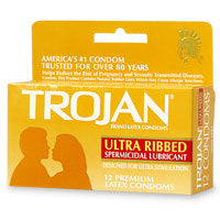 Trojan Stimulations Ultra Ribbed 12 Pack Condom