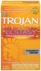 Trojan Ultra Ribbed Ecstasy 10 Pack Condom