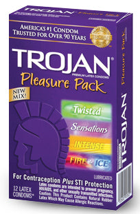 Trojan Pleasure Pack 12 Pack Condom