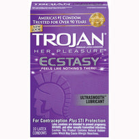 Trojan Her Pleasure Ecstasy 10 Pack Condom