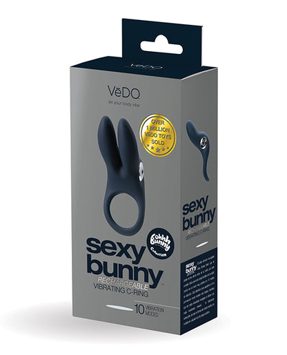 Vedo Sexy Bunny P-Ring For Couples Black Pearl