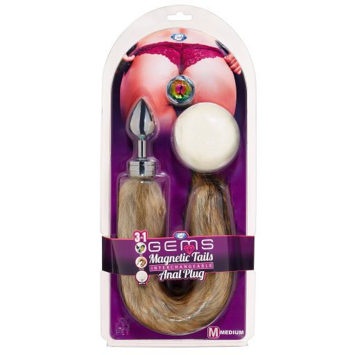 Cloud 9 Magnetic Tails Kit Medium Anal Gems Butt Plug